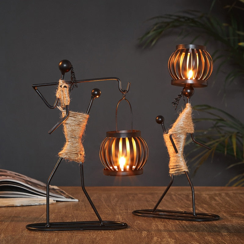African style candle holder