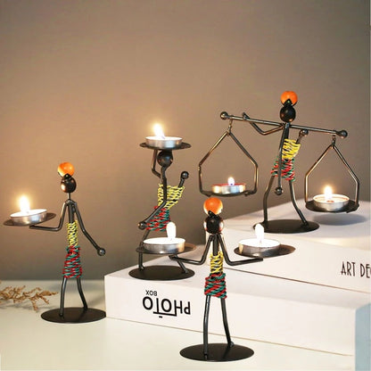African style candle holder