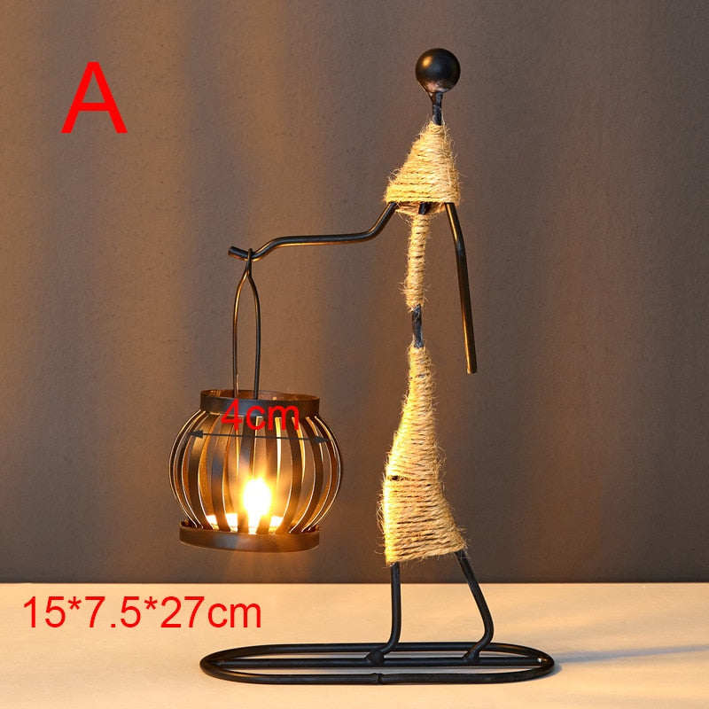 African style candle holder