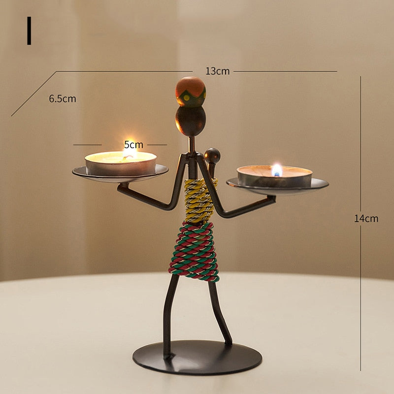 African style candle holder