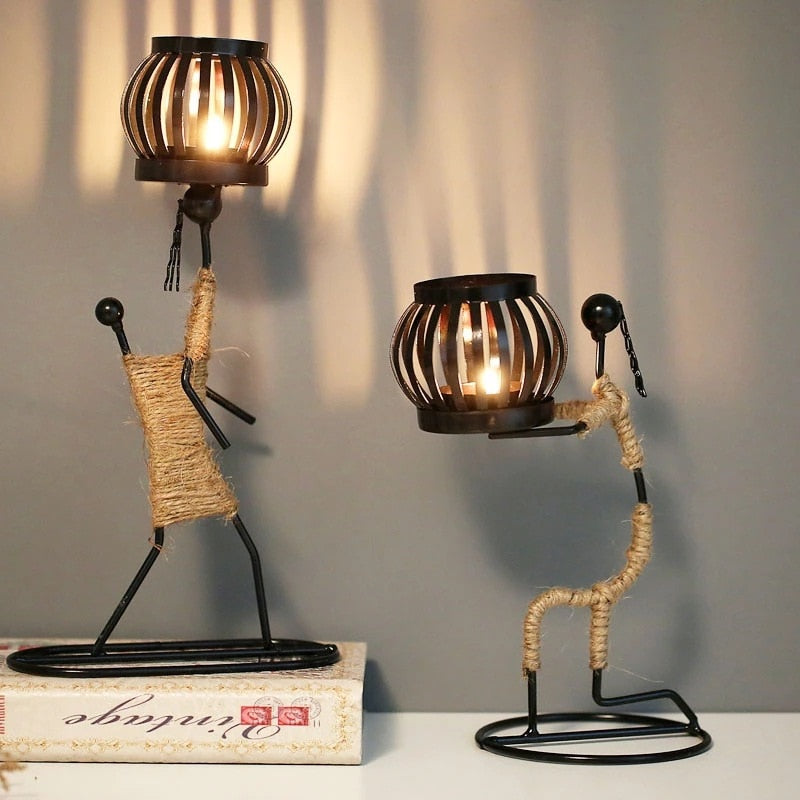 African style candle holder