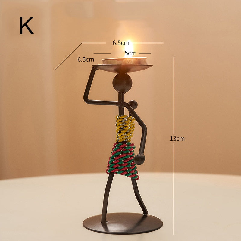 African style candle holder