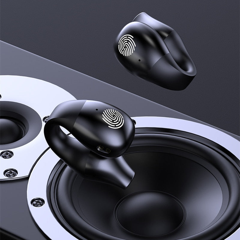 2023 New TWS Bluetooth 5.2 Wireless Bone Conduction Headphones Clip Ear Music Noise Canceling Headset HD Call Sports Earphone