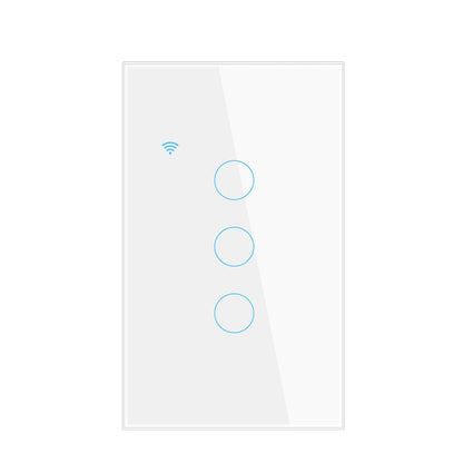 Tuya WiFi US Smart Light Switch Neutral wire/No Neutral wire Required 120 Type Wall Touch Switch Work with Alexa, Google Home
