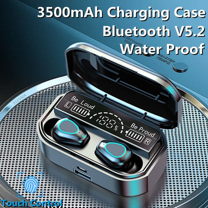 2023 NEW TWS Wireless Bluetooth 5.2 9D HIFI Stereo Noise Reduction Music Earphones Waterproof Sports Headphones for iphone